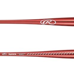 SUPREME RAWLINGS CHROME MAPLE METAL BAT RED SS21 UNWRAPPED🔥🔥BRAND NEW🔥🔥$300