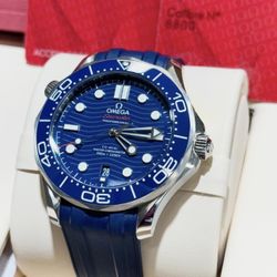 OMEGA Seamaster Diver 210.30.42.20.03.001 Blue Stainless 42mm BOX PAPER