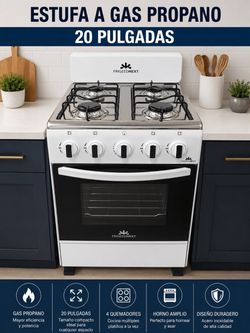 FrigeedNext 20-Inch Propane Gas Range