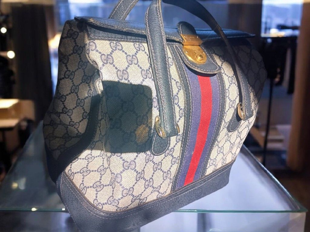 Authentic 1970's Gucci Travel Bag