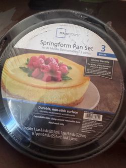 Mainstays Springform Pan Set - 3 peices NEW