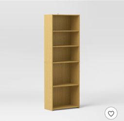 Deep Five Shelf Bookcase