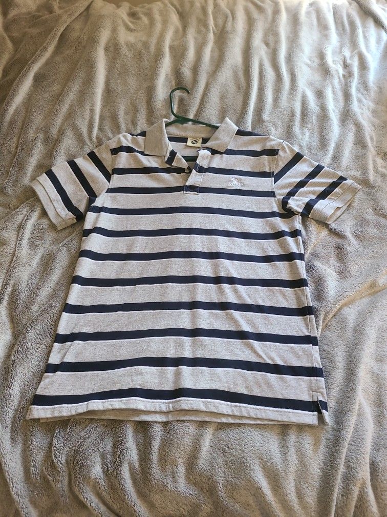 Short Sleeve Off Brand Polo Tee Shirt Size Large