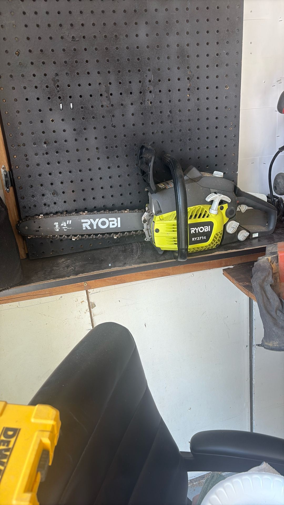 Ryobi 14 inch RY3714 used one time chainsaw