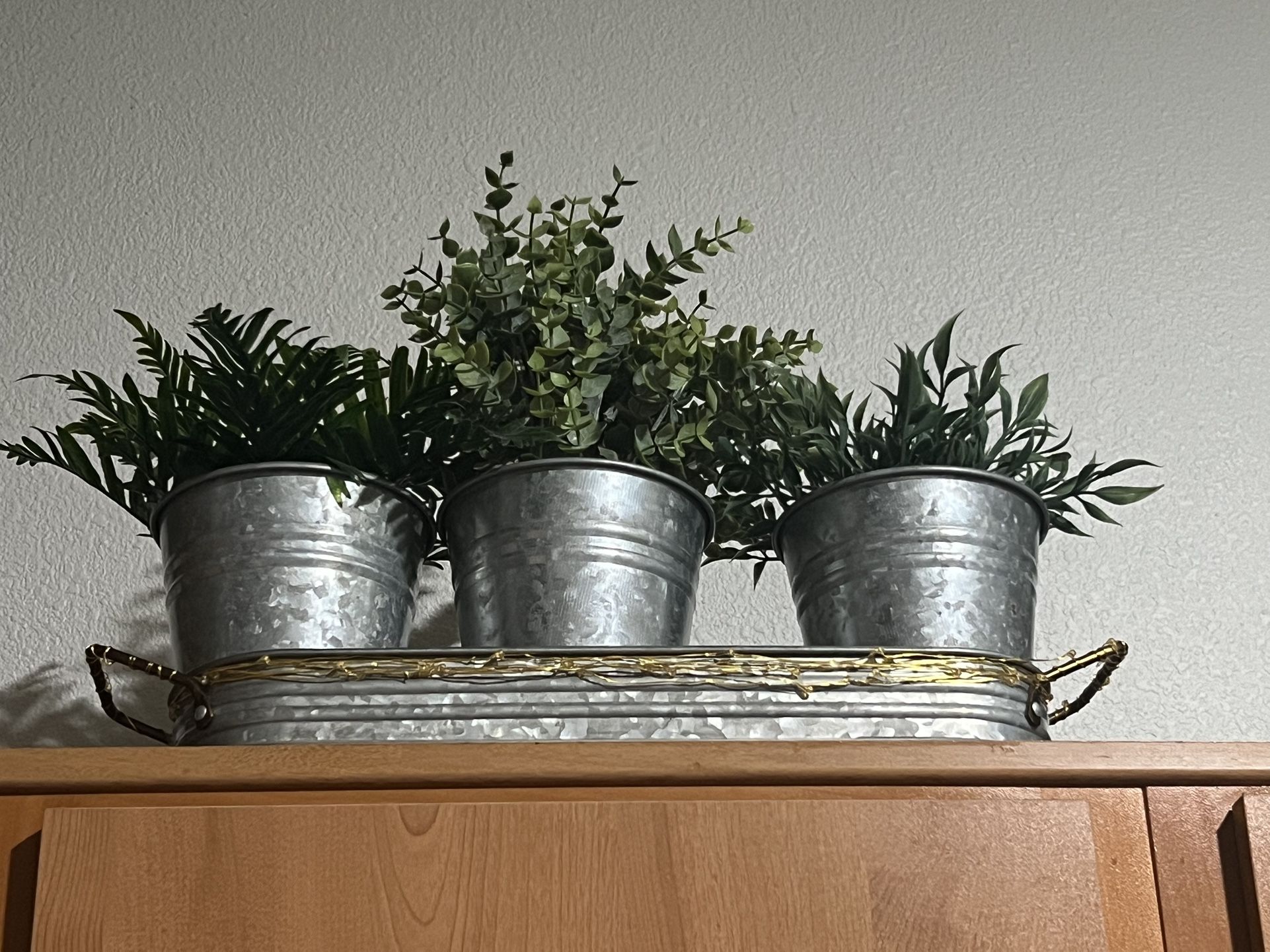 Fake Plants Comes With Lights And Tray