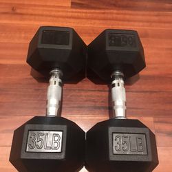 New Hex Dumbbells 💪 (2x35Lbs) for $50 Firm