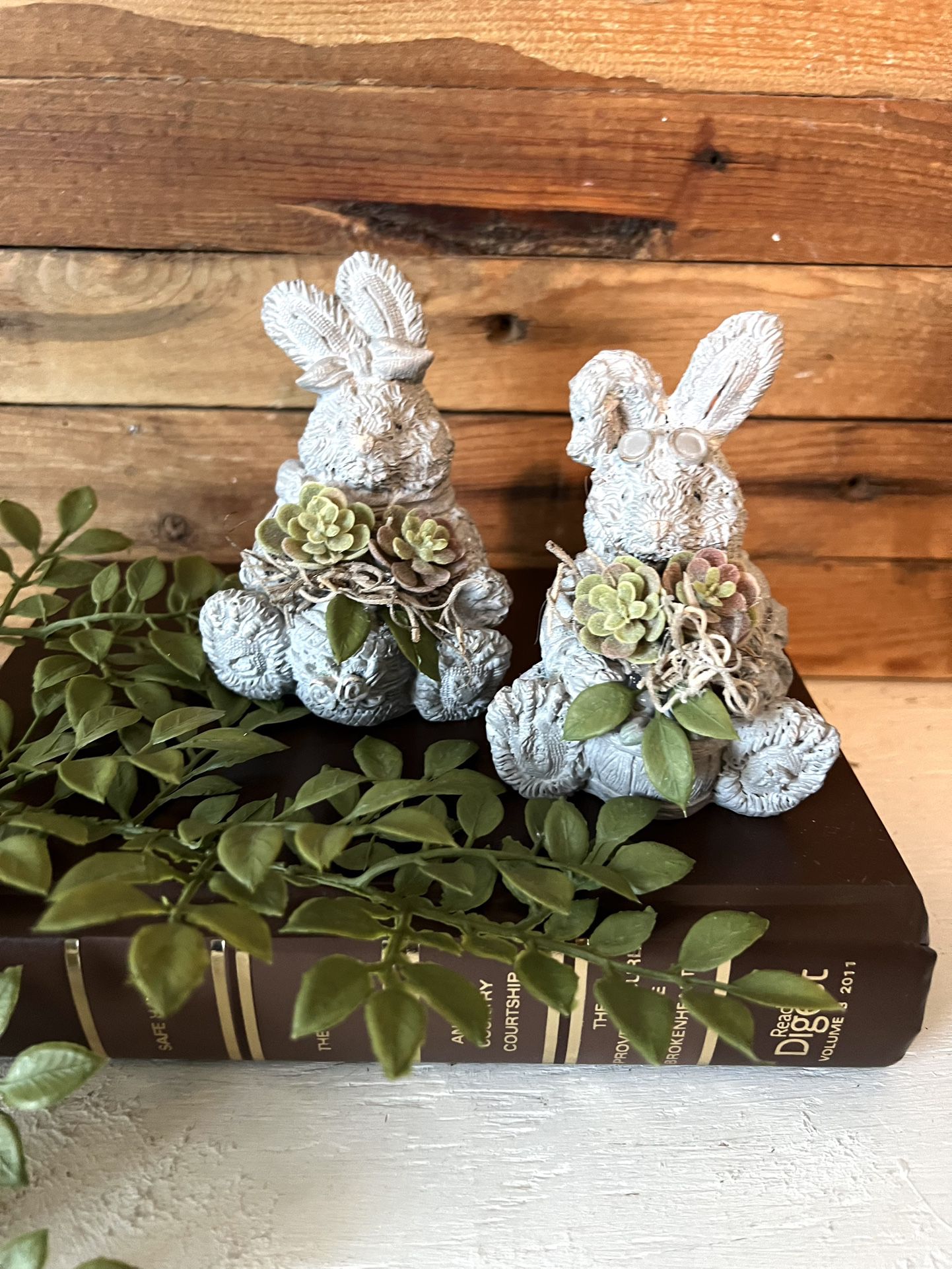 Cute Set Of Bunny Figurines