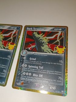 Dark Tyranitar Holo Pokémon Card 19/109
