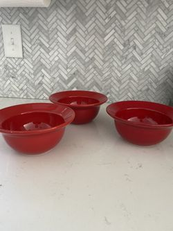 Free Set Of 3 Red Pier 1 Bowls