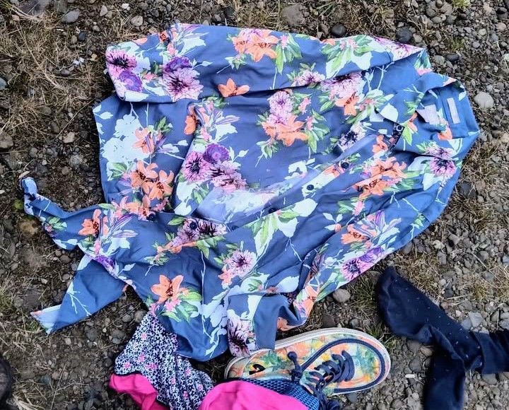 Petite Floral Button Shirt Tie Bottom