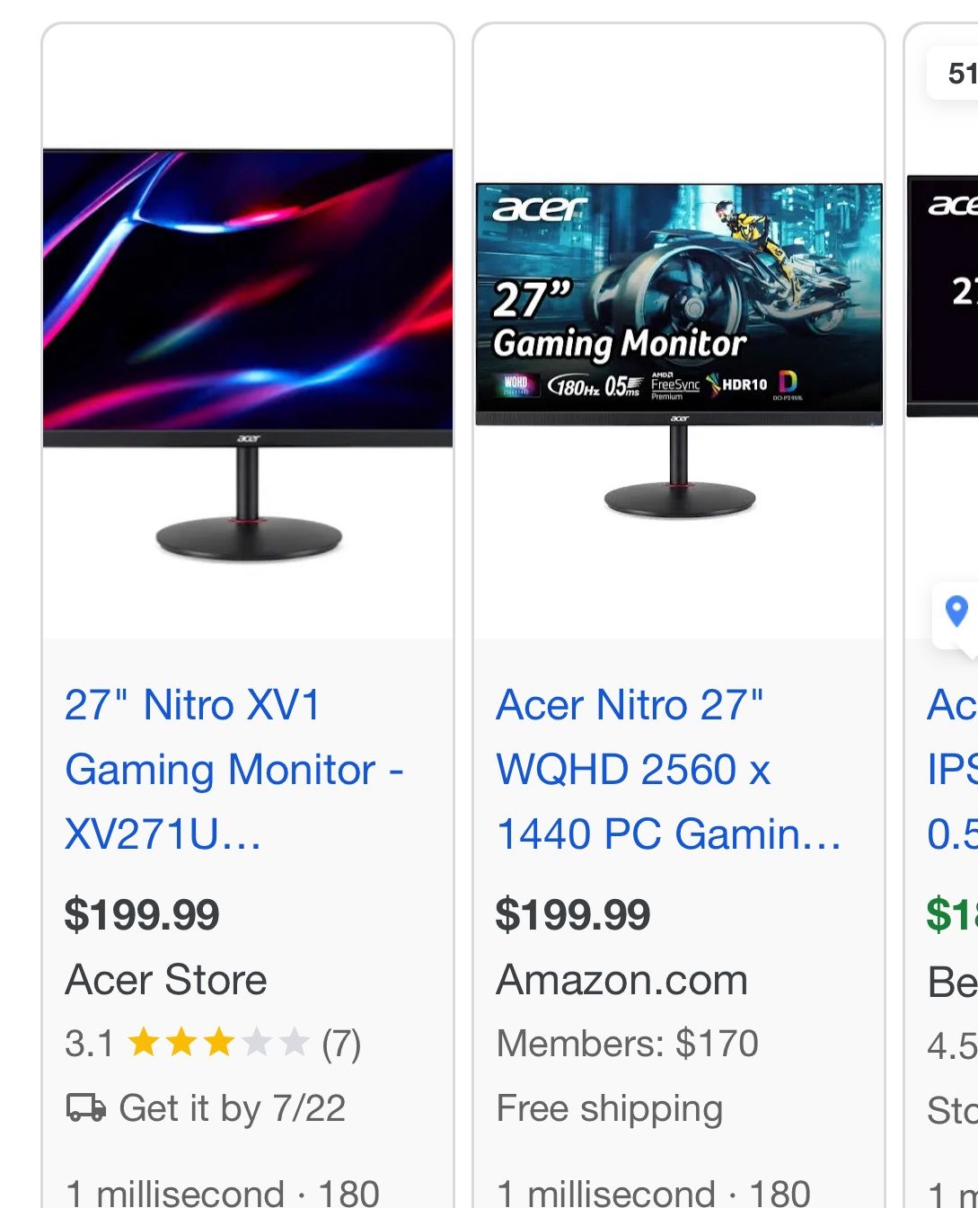 Acer Gaming Monitor