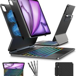 typecase Edge+ Black Carbon Fiber Keyboard with Carbon Fiber Back Case for iPad Air 13" 