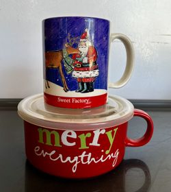 Christmas Set Soup Mug/Coffee Mug