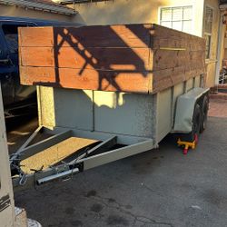 Heavy Duty Dump Trailer Double Axle 