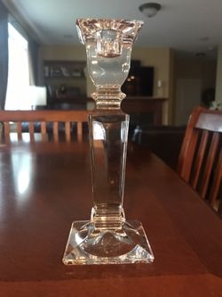 Brand new crystal candlestick holder