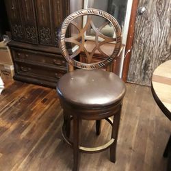 Bar Stools Solid Wood Carved. 