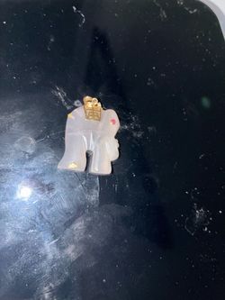 Jade pendent 14k gold
