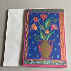 5 Special Gathering  Party Cards.  New