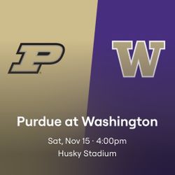 Washington Huskies Football Saturday 11/15