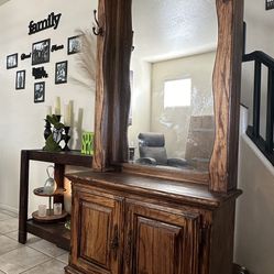 Entry Hall Mirror Cabinet