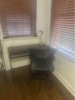 Desk chair and desk