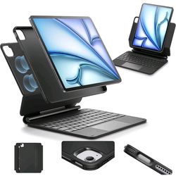 ESR iPad Pro 11 M5 M4 2025 2024 Keyboard Case Trackpad Magnetic Stand-BLACK
