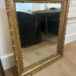 Vintage Gold Mirror 