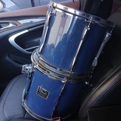 Pearl Export Series 5pc drum set w/ cymbals, stands, iron cobra double kick pedal, single kick pedal