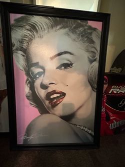 Marilyn Monroe framed painting wall decor