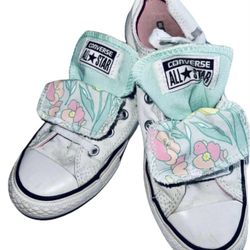 Converse Mint Double Tongue Shoes Size 2