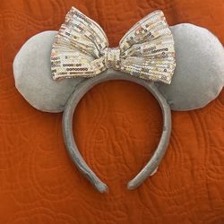 Grey Minnie Mouse Ears