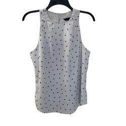 Banana Republic Sleeveless Pleated Blouse Size Small 