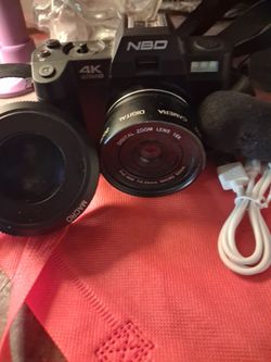 NBD 4K Ultra HD Digital Camera with Accessories$20
