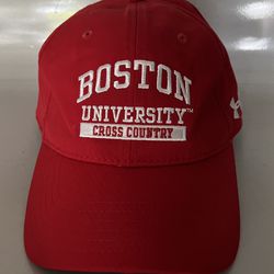 Under Armour Boston University Cross Country Adjustable Red Hat Cap   