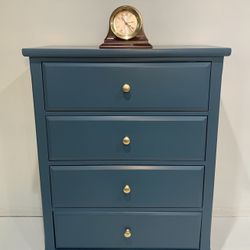 Refinished Blue Vertical Dresser