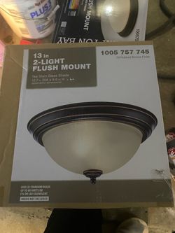 13-Inch 2-Light Flush Mount Ceiling Light