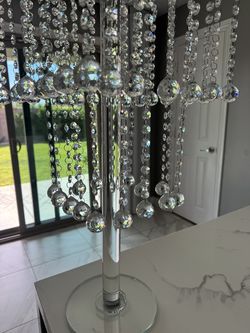 Crystal candleholder