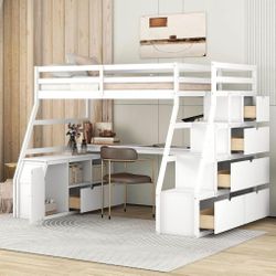 Twin Size Loft Bed 