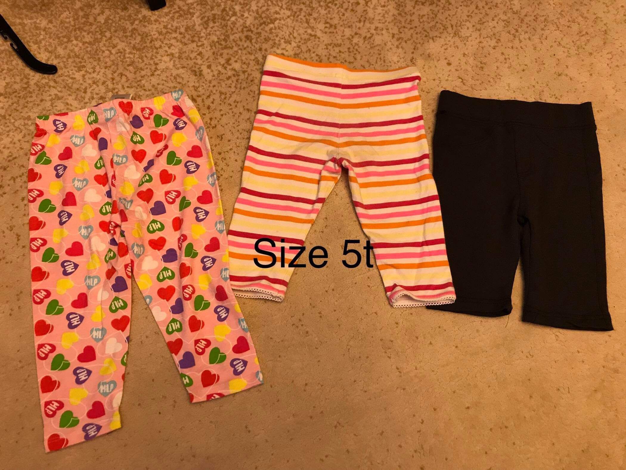 3pc shorts size 5t girl