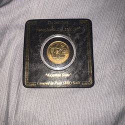 gold plated 25c Quarter Century 1999 pennsylvania 1787