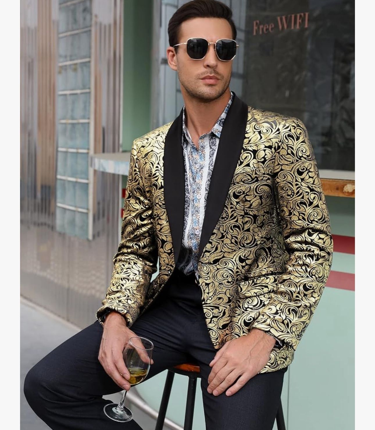 Blazer Moda Casual Primavera Otoño Poliéster Gráfico Tee Botones Cómodo Blazer De Un Solo Pecho Reo