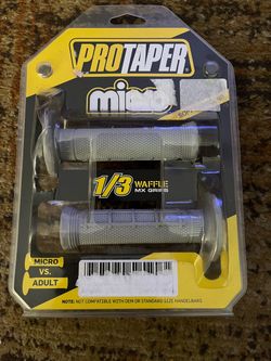 Micro Grips, New 1/3 Waffle Pro Taper.  5/8” Bars