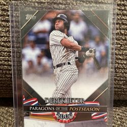 Derek Jeter 2022 Topps “PARAGONS OF THE POSTSEASON” /299 Insert YANKEES