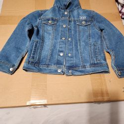DKNY Girls Toddler Jean Jacket Size 4T
