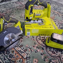 Ryobi Jig Saw and Circular Saw  New