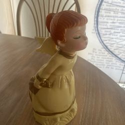Rare Vintage Plastic Kissing Angel Christmas 