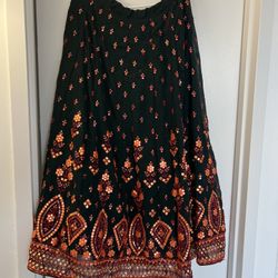 Long Skirt And Top For Indian Wedding 