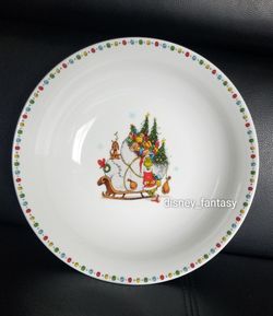 Dr. Seuss Max The Grinch Who Stole Christmas Ceramic Serving Bowl Sleigh 2022