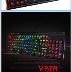 Redragon K580 VATA RGB LED Backlit Mechanical Gaming Keyboard with Macro Keys &