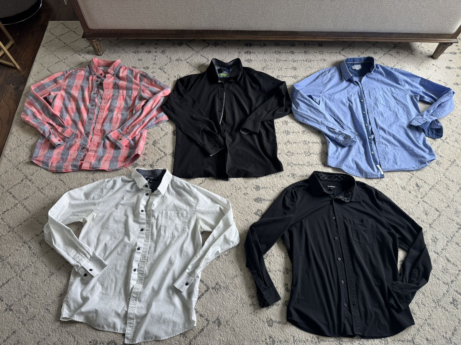 Men’s Shirt Dress Size M And L 